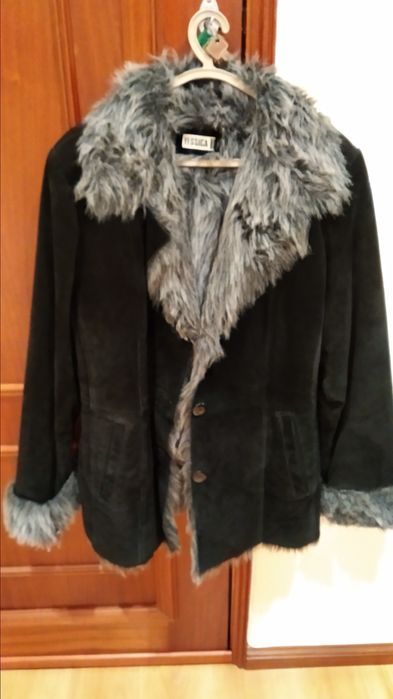 Casaco de senhora em pele de porco