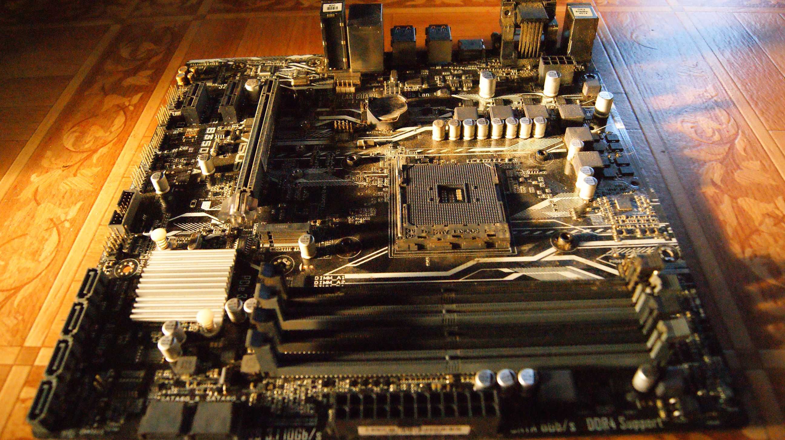 ASUS Prime B350M‑A • AM4 • DDR4 • BOX + kabel SATA • sprawna
