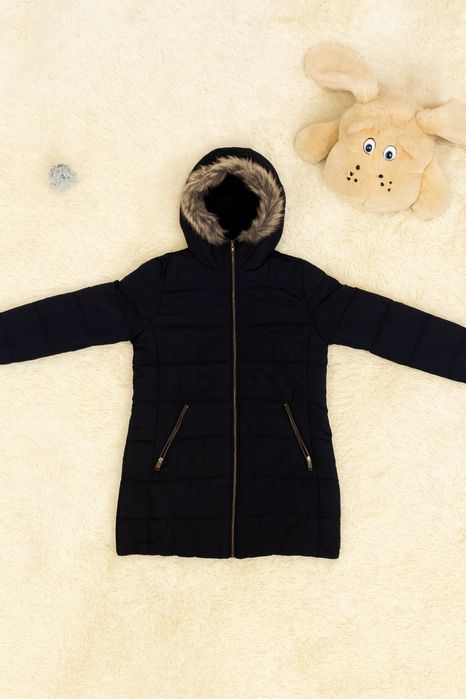 Жіноча зимово-осіння куртка H&M | Чорна | Розмір M | Тепла та стильна