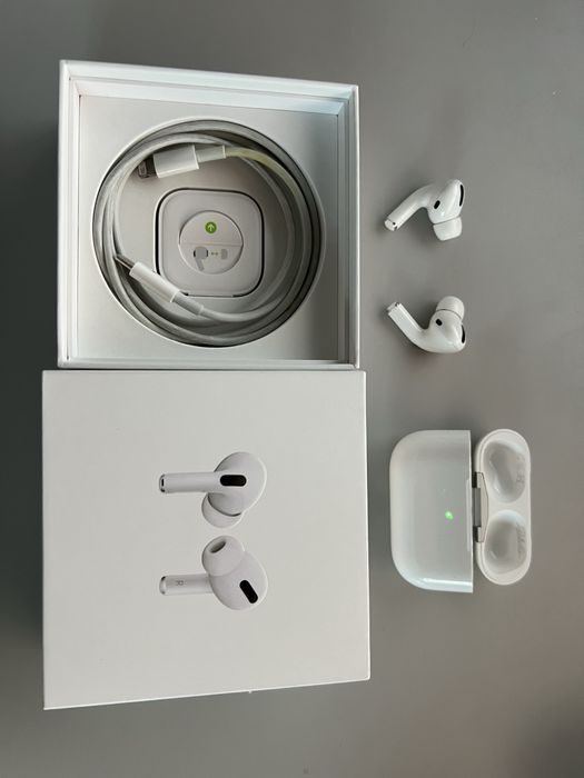 Apple Słuchawki AirPods Pro 1 ANC MagSafe komplet oryginalne sprawne