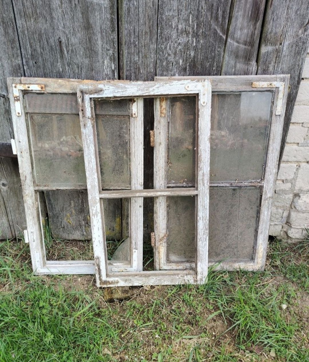 Stara rama okienna/okno drewniane podwójne