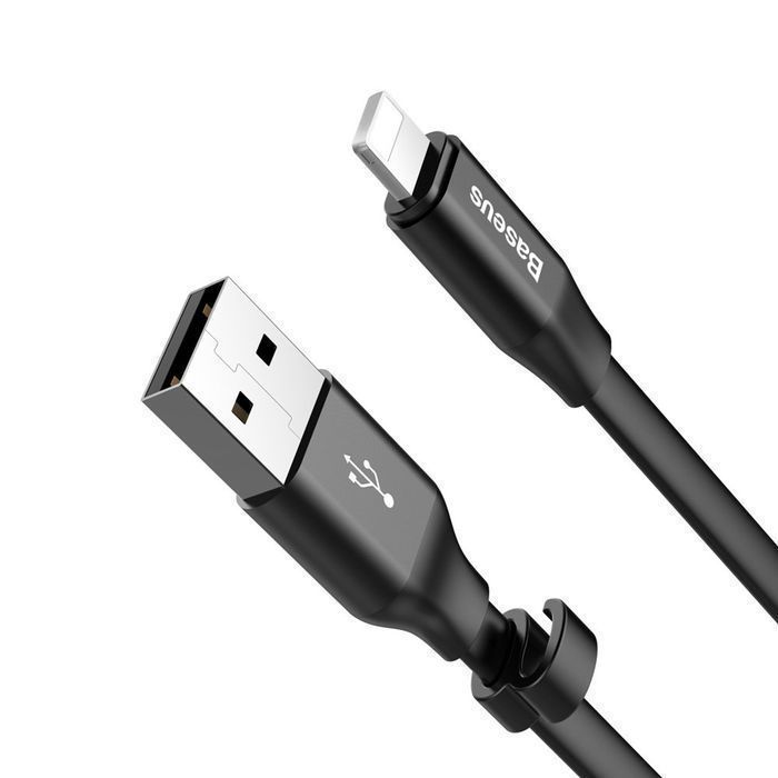 Kabel USB - Lightning Baseus Nimble, 0,23M, 2A, Czarny