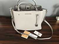 Michael kors skórzana torebka arielle pearl grey