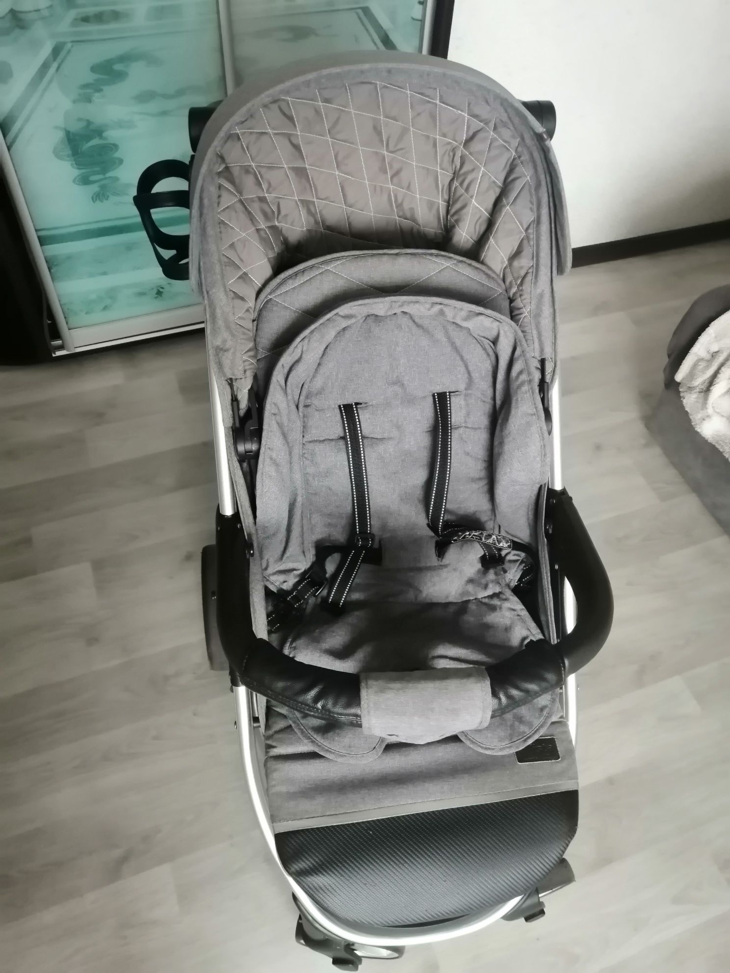 Коляска візок carrello vista сірого кольору