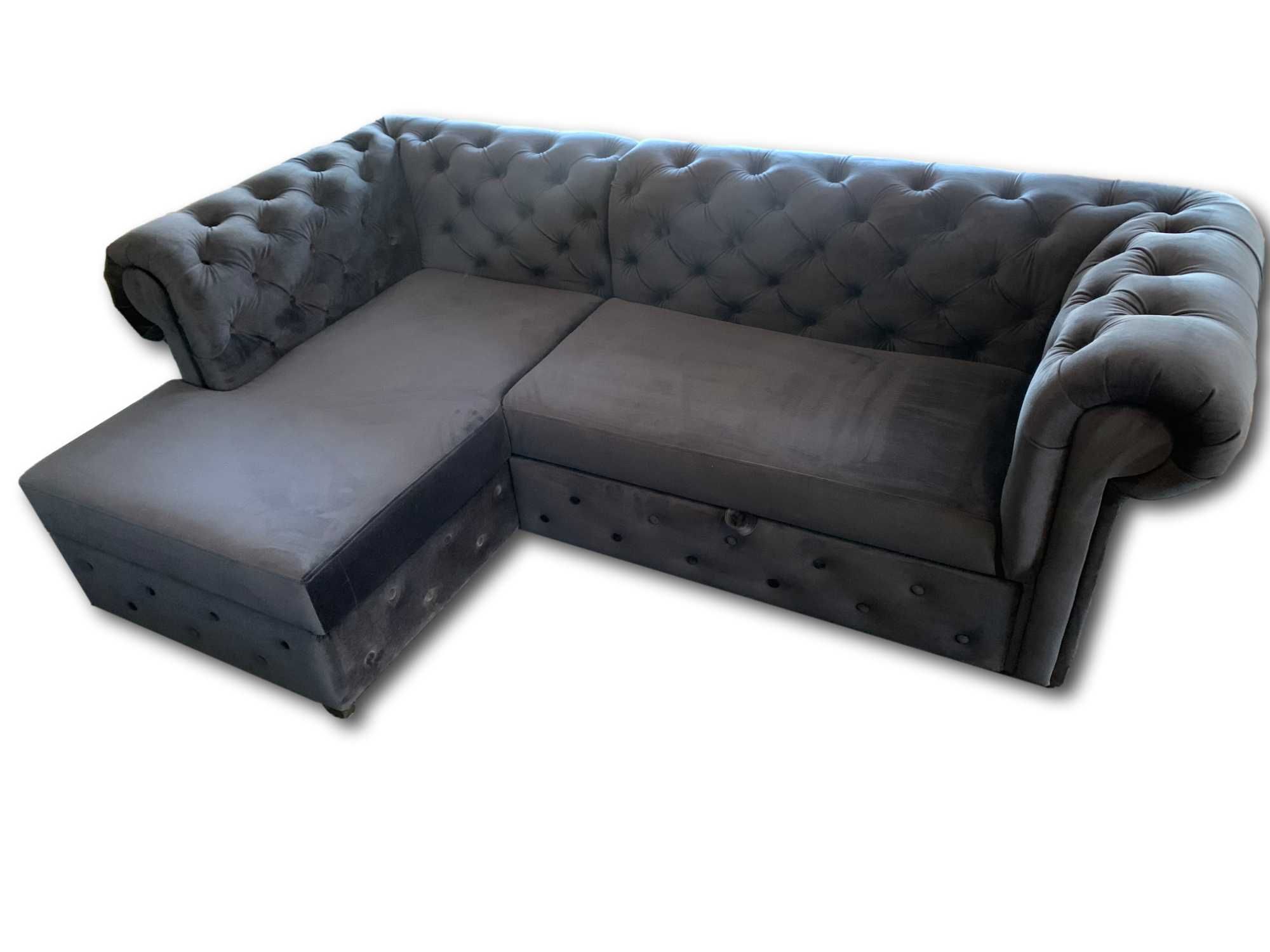 Chesterfield Sofa Trzyosobowa Funkcja spania