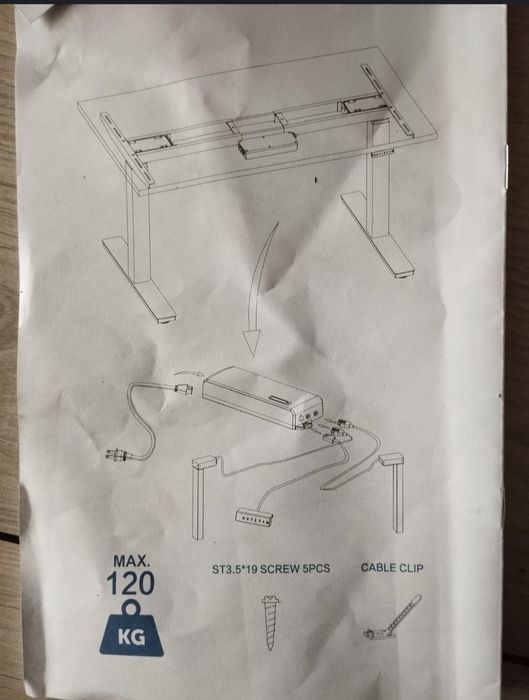 elektrycznie regulowane biurko Ergonome.