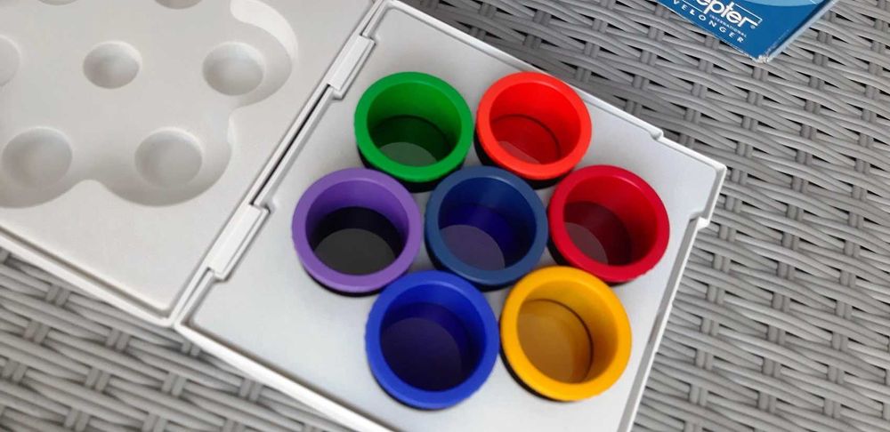 Koloroterapia Bioptron Zepter 7 filtrów szkieł