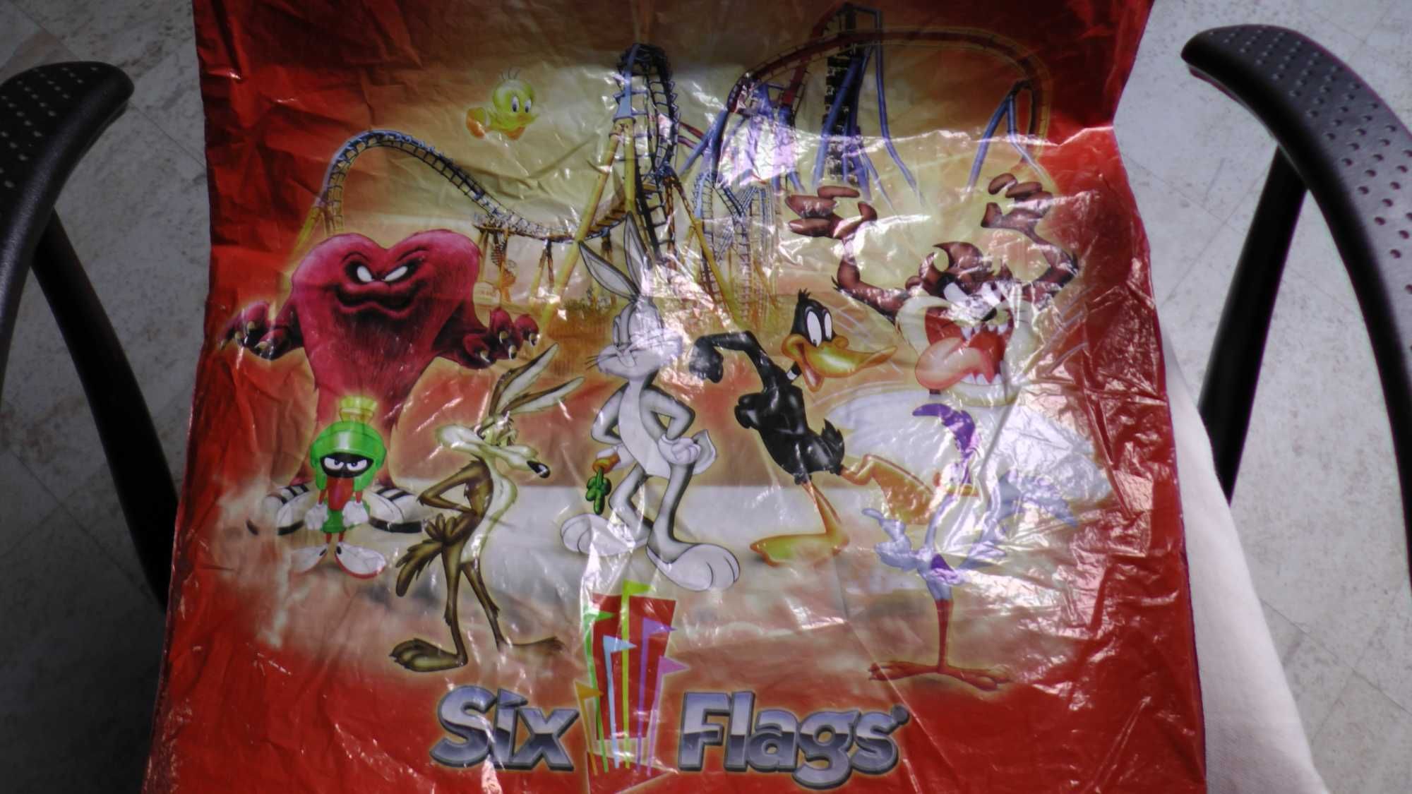Reklamówka Six Flags USA Looney Tunes DC Comics