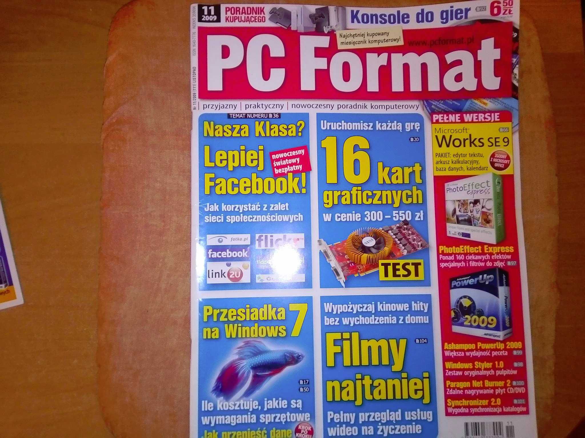 PC Format 11 2009 listopad (111) Gazeta + płyta CD Czasopismo