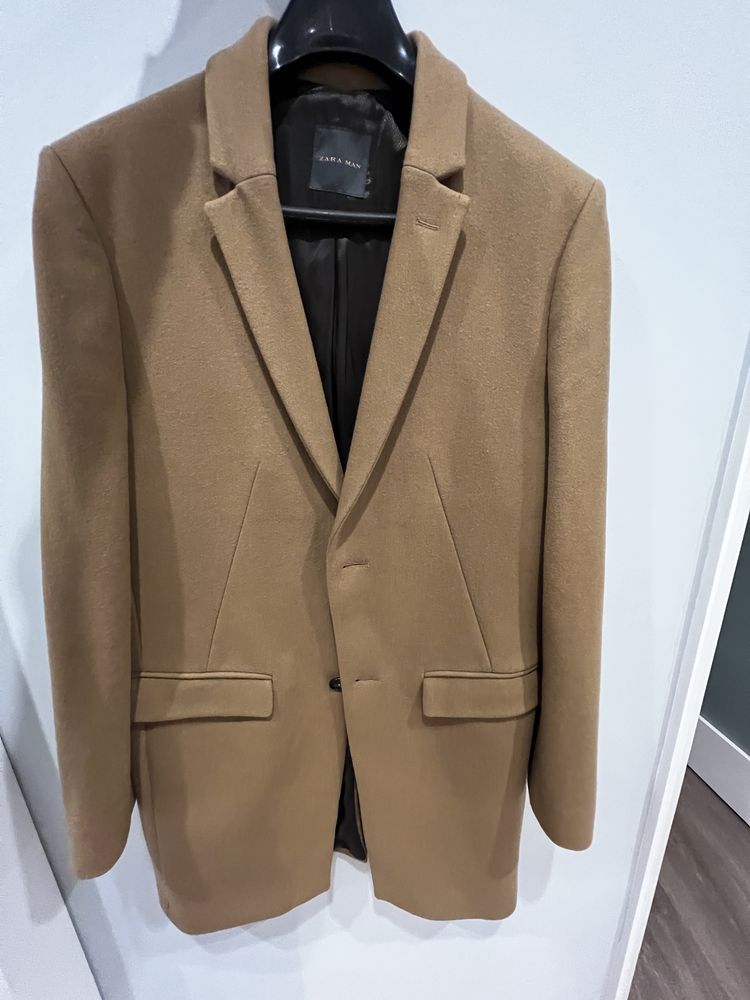 Casaco longo Camel - Zara