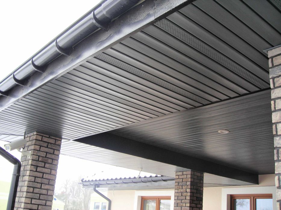 Podsufitka, podbitka winylowa ciemny grafit  Dostawa od 120zł