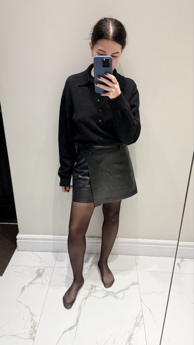 Шорти спідниця шкіра