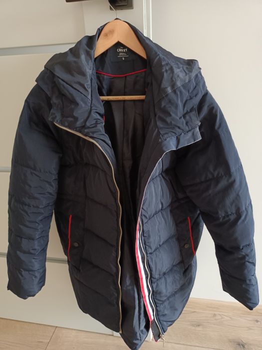 Gruba kurtka z kapturem damska rozmiar S