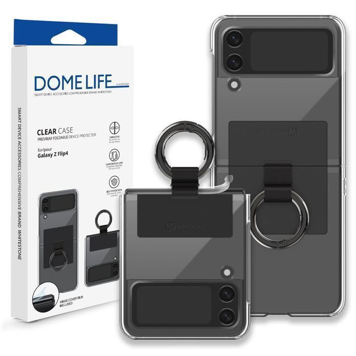 Whitestone Clear Case Ring Galaxy Z Flip 4 Black