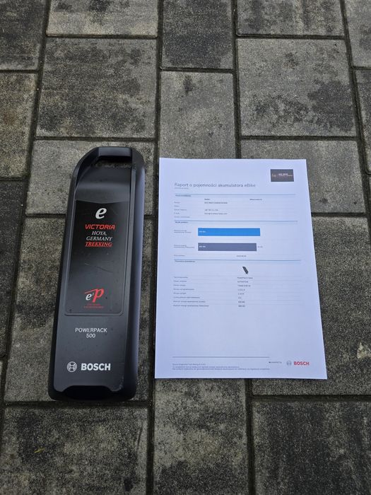 Bateria Akumulator BOSCH POWERPACK 500Wh na rame 171 cykli 93% sprawno