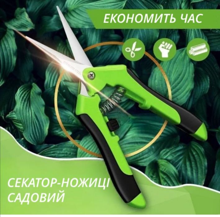 Сікатор-ножиці для кімнатних рослин.