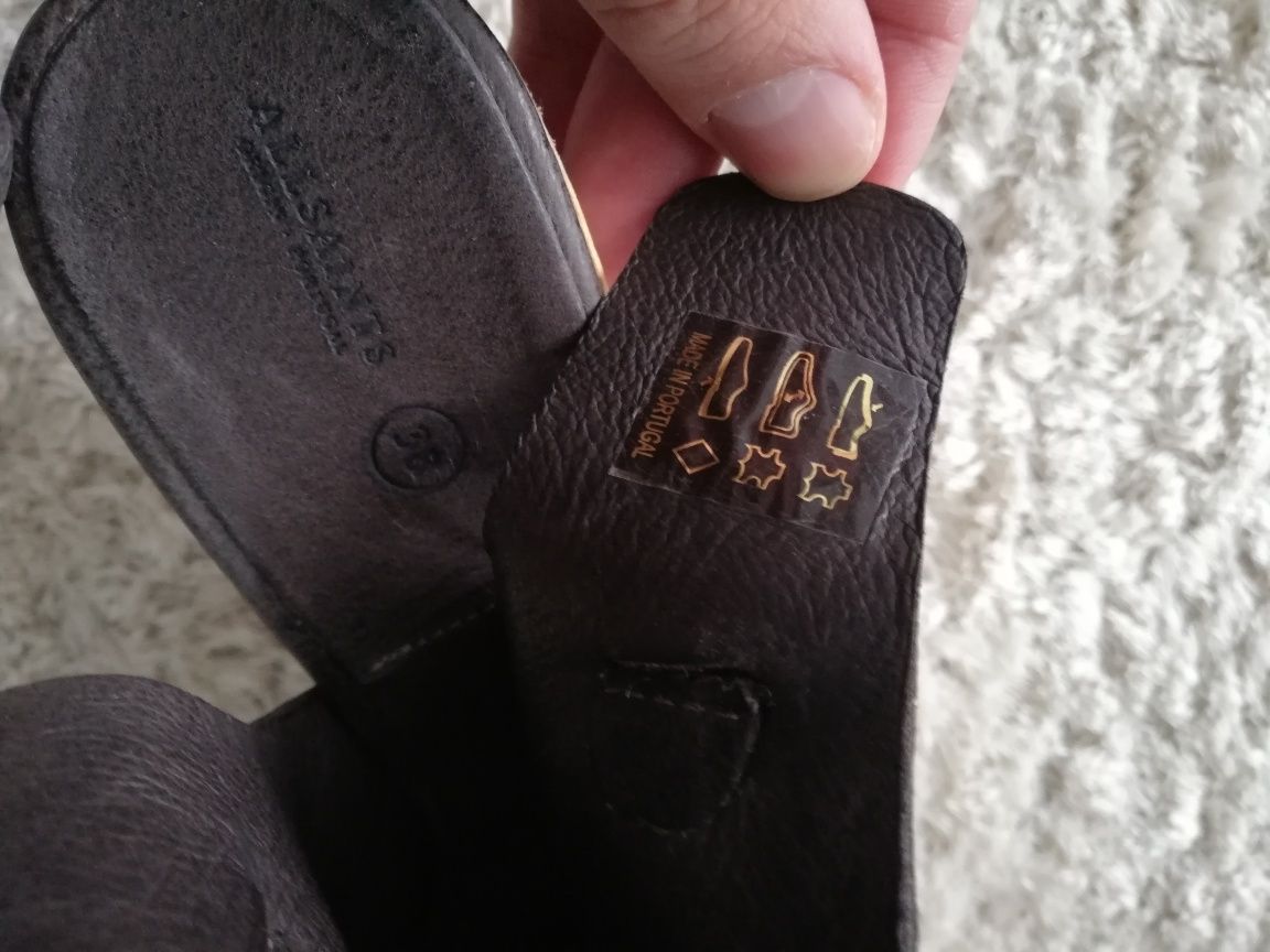 Allsaints Buty renomowanej marki AllSaints skórzane w rozmiarze 38.