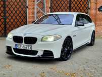 BMW Seria 5 M550d Polski Salon Alkantara Dociągi 381KM F11 550 550d