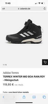 Śniegowce Adidas Terrex rozmiar 33 wkładka 20 cm czarne