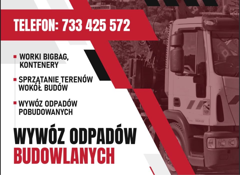 Wynajem kontenerow KP7 / Wynajem workow BigBag Wywoz gruzu