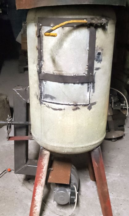 Piecyk olej koza do garażu palnik dymu