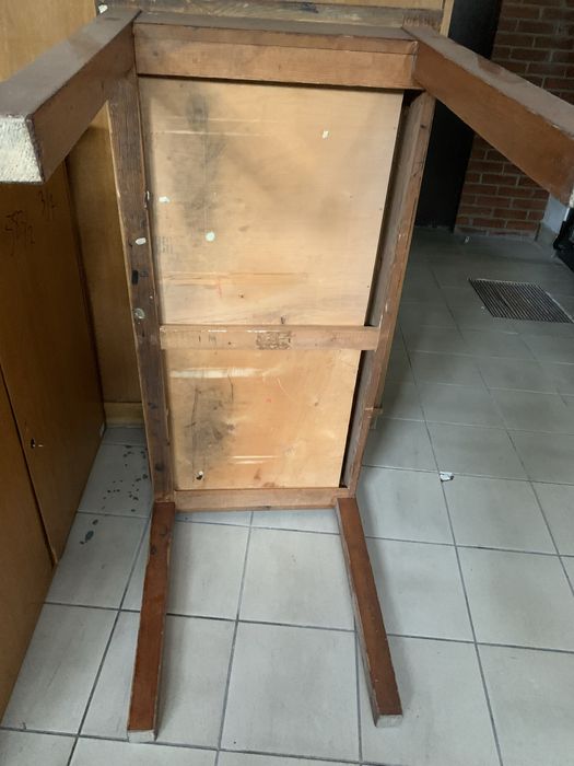 Stól drewniany  z litej sosny  z szufladami