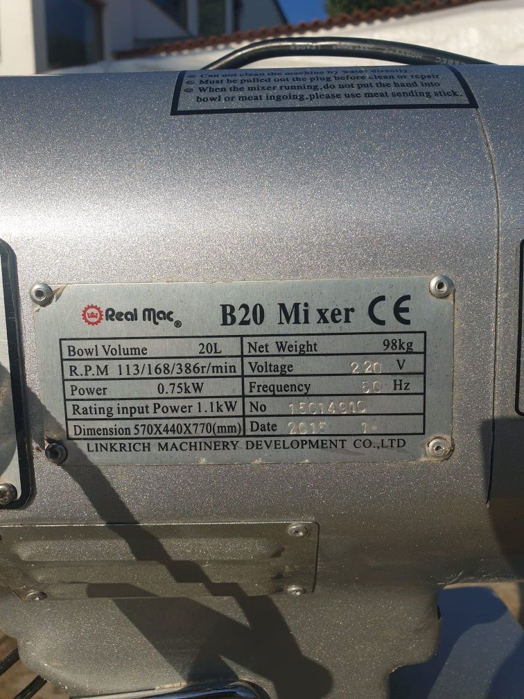 Batedeira Profissional 20L - Ideal Pão, Pizza e Bolos