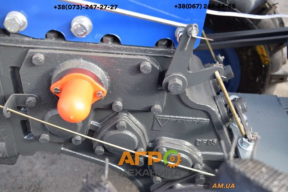 Мотоблок Forte МД-81 LUX (8 к.с. дизель, синій)! Фреза+LED фара!