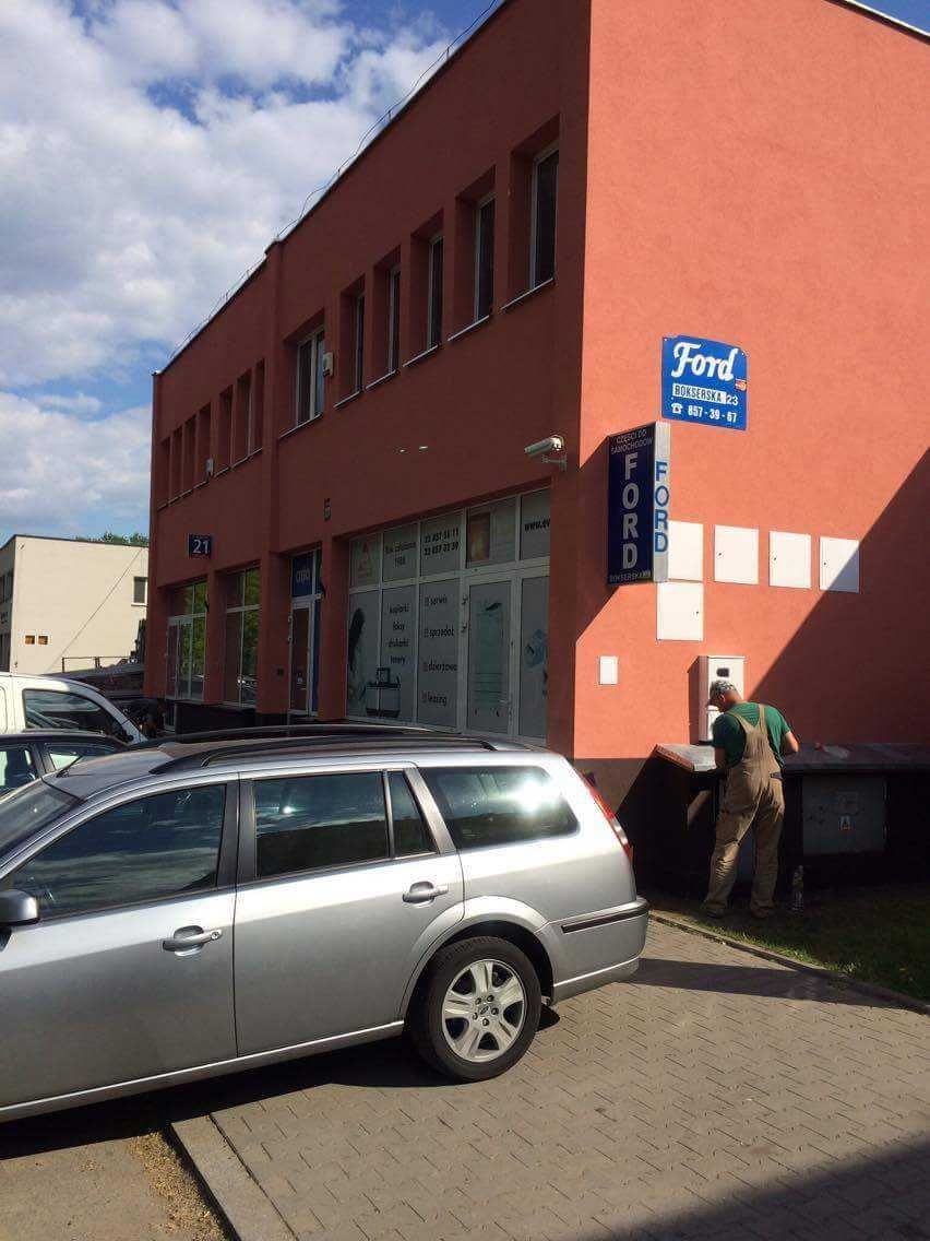Pawilon piętrowy biurowo -usługowo-handlowy Warszawa ul.Bokserska .