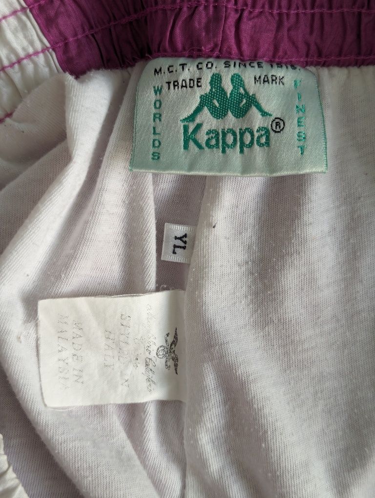 Спортивні штани Kappa на лампасах вінтаж 90х нейлон