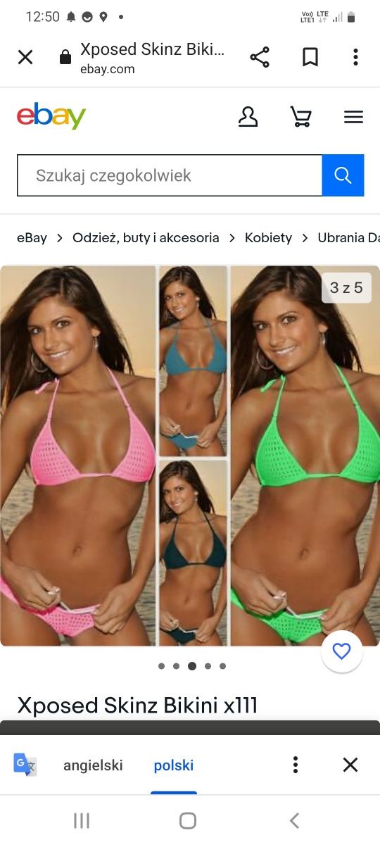 Bikini xposed skinz stringi rozmiar S