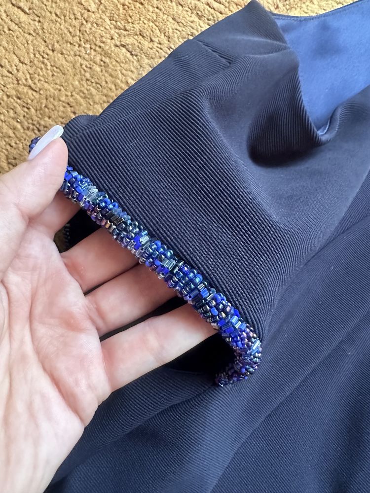 Topshop sukienka z wycięciami po bokach ozdobne kamyki rozm.44 XXL