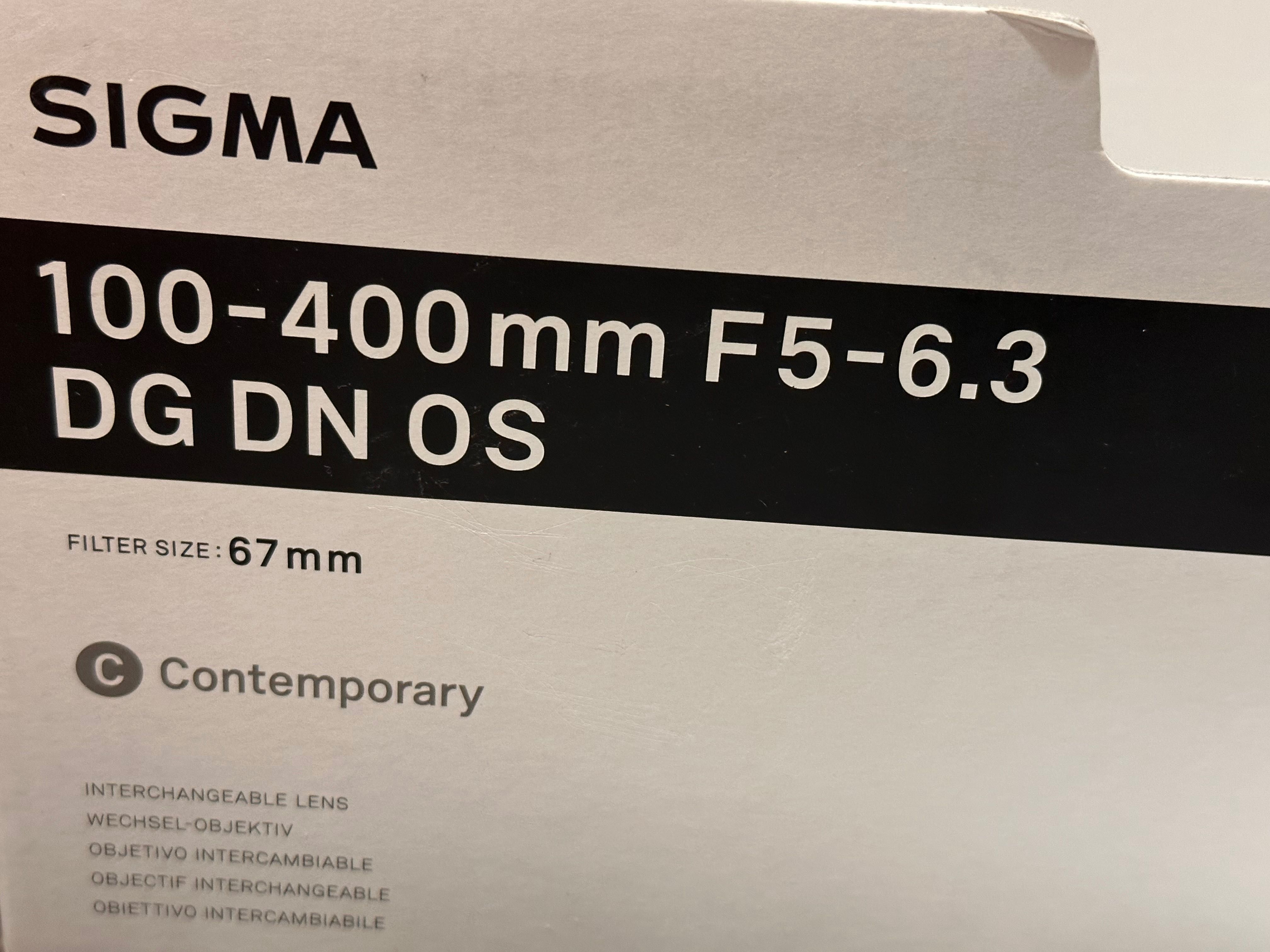 Sigma 100-400 f5-6.3 DG DN OS Sony e-mount nowy