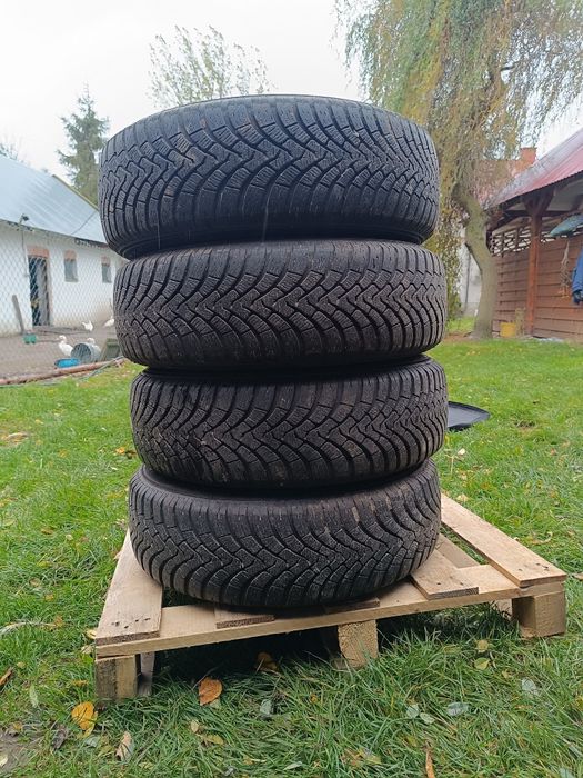 195/65/R15 Opony zimowe Falken Eurowinter na felgach stalowych z kołpa