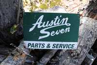 Placa/Chapa de Metal Vintage/Retro Austin Seven | NOVA