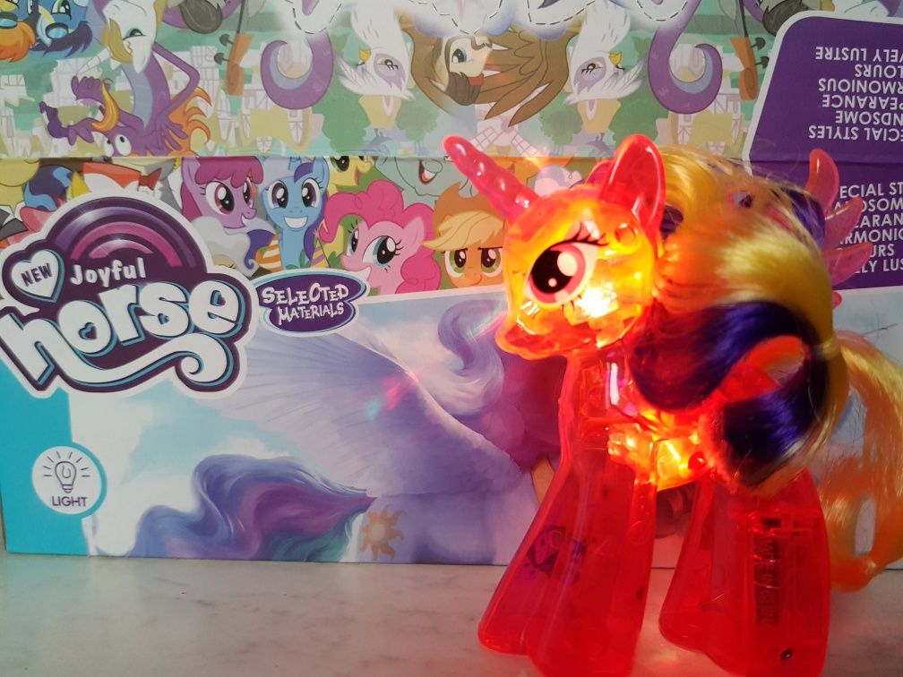 My little pony Новый набор сверкающие горящие светящиеся пони подарок