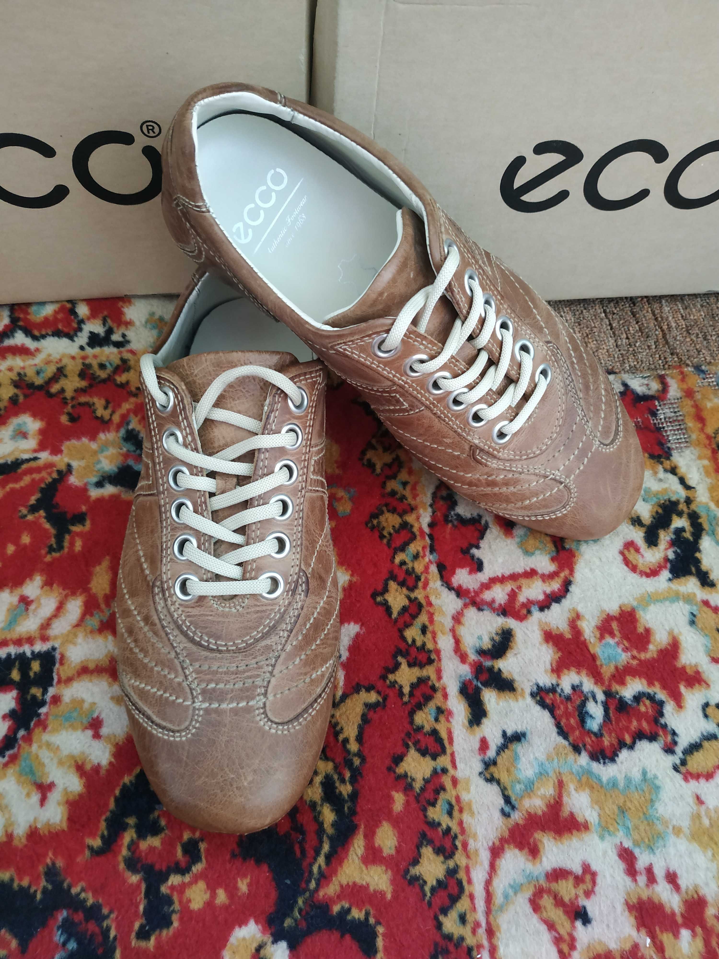 Кожаные Туфли, мокасины, слипоны   ECCO Casual 40р. Оригинал!!!