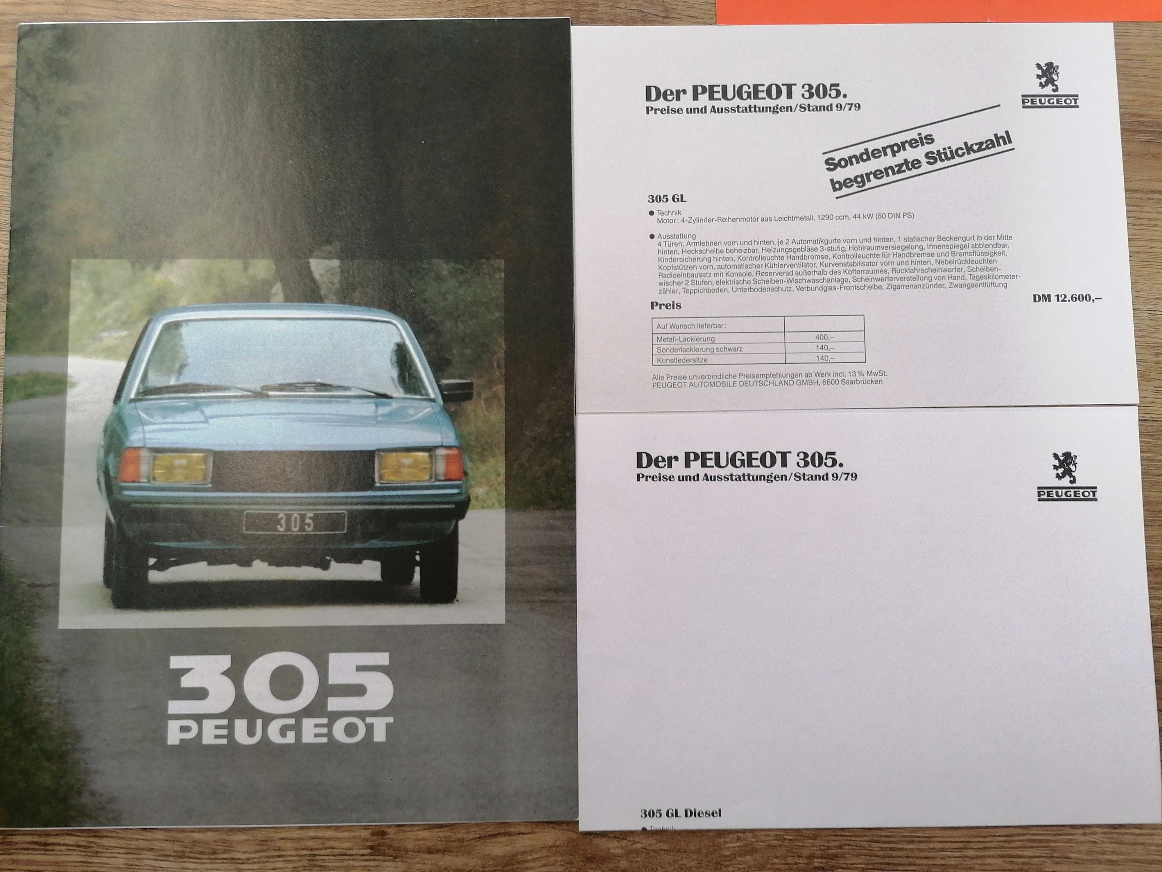 Prospekt Peugeot 305