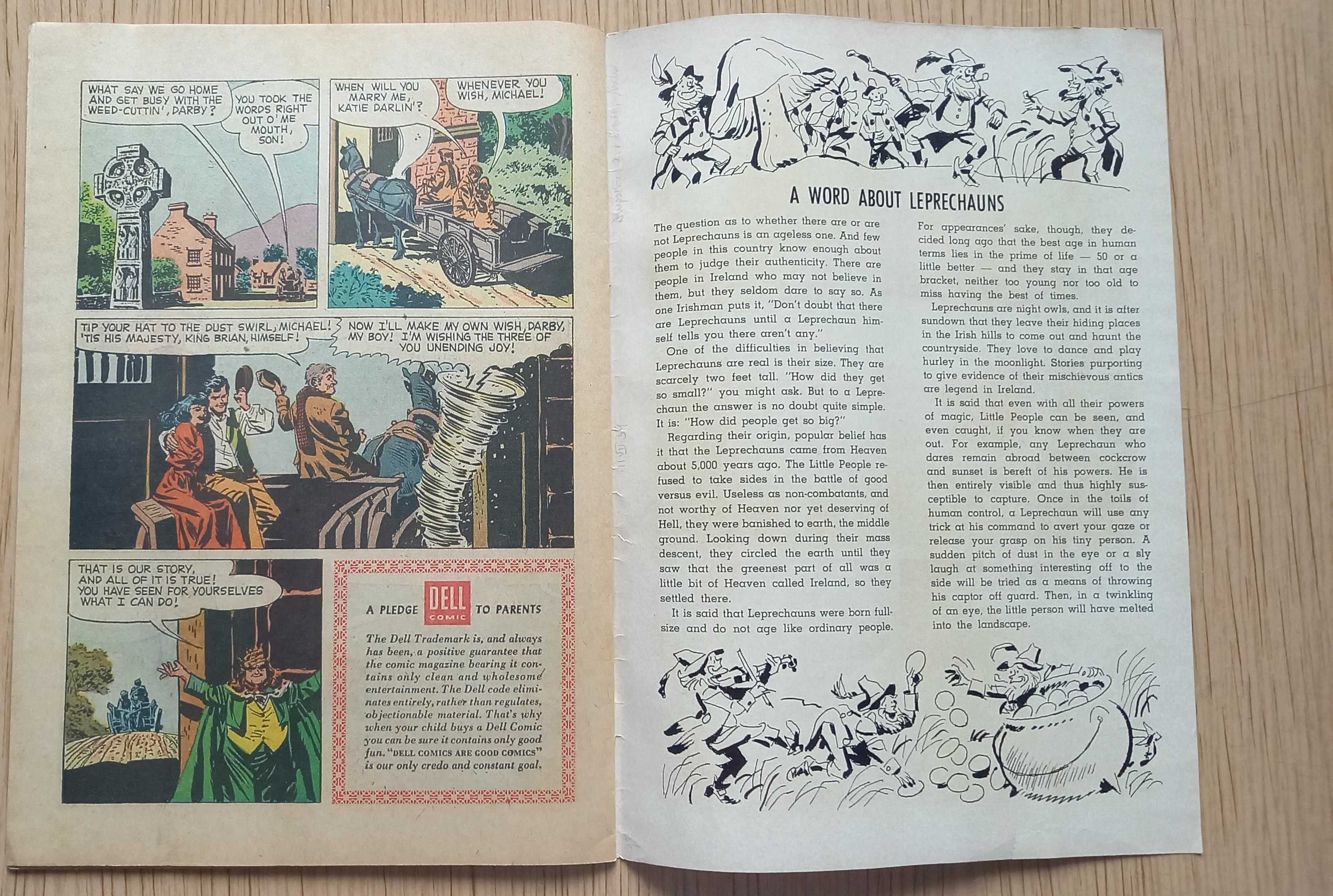kolorowy komiks amerykański Disney: Darby O'Gill and the Little People