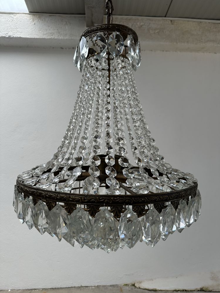 Vintage Candeeiro cristal