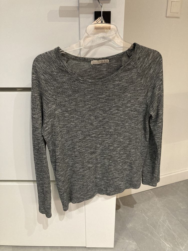 sweter sweterek cienki szary melanżowy atmosphere 36 S
