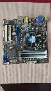 Płyta główna + procesor + RAM (ASRock h61m-ge, Intel i3, 8 GB RAM)
