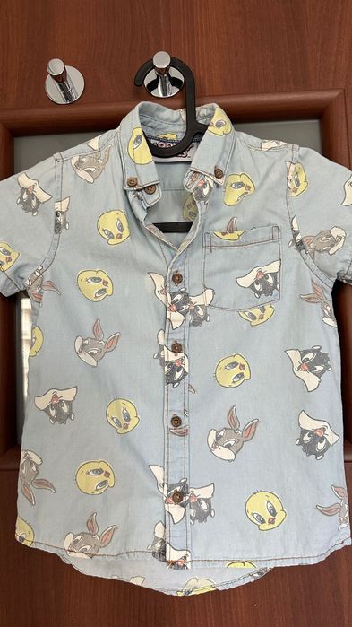 Koszula na lato krótki rękawek 98