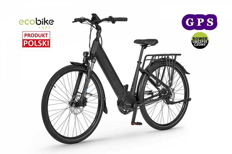 Rower elektryczny Ecobike LX 17"/19” Black 14Ah+GPS+ubezp. AC w cenie