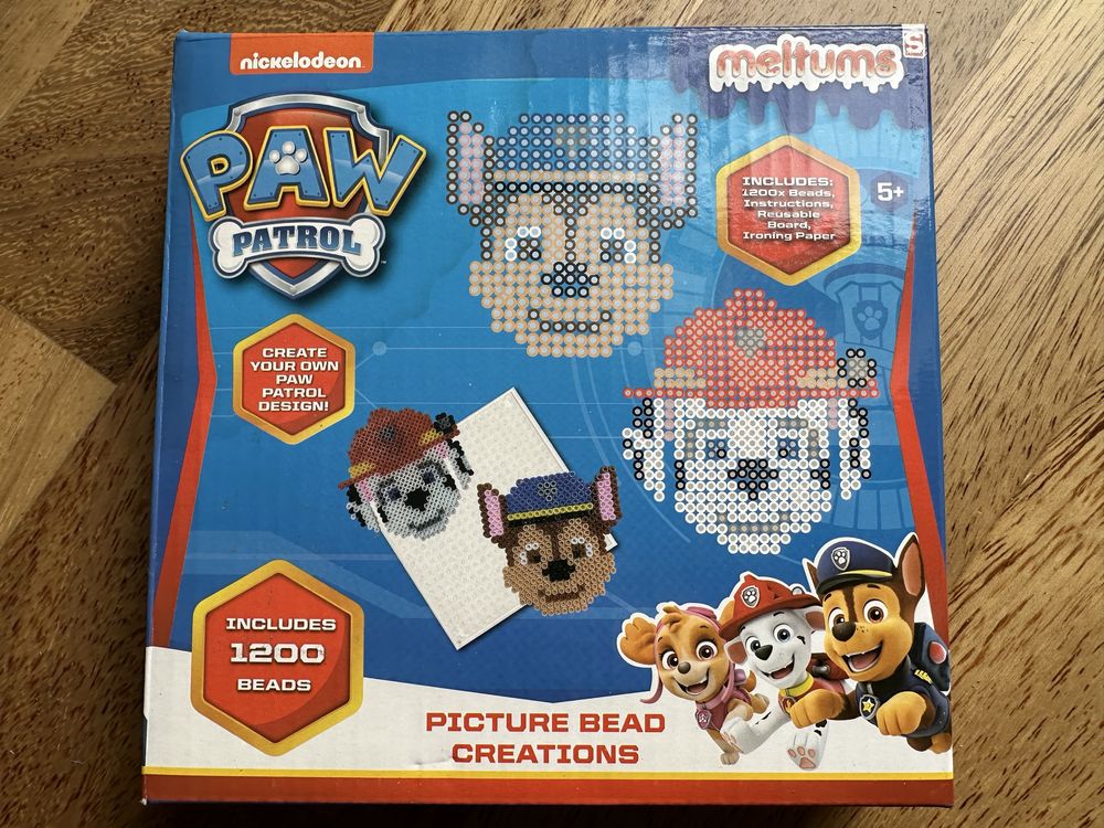 Paw Patrol puzzle + prasowanka koralikowa gratis