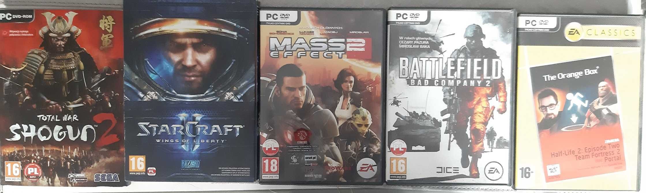 Gry na PC: Total War Shogun 2  Mass effect 2 i inne