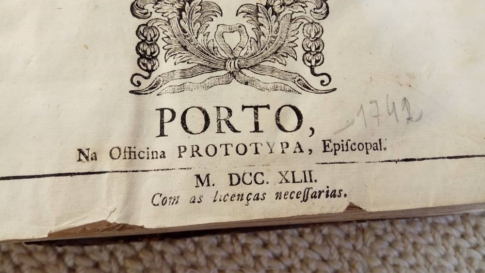 Livro com 278 anos (1742) - Origem e Fundação do Porto