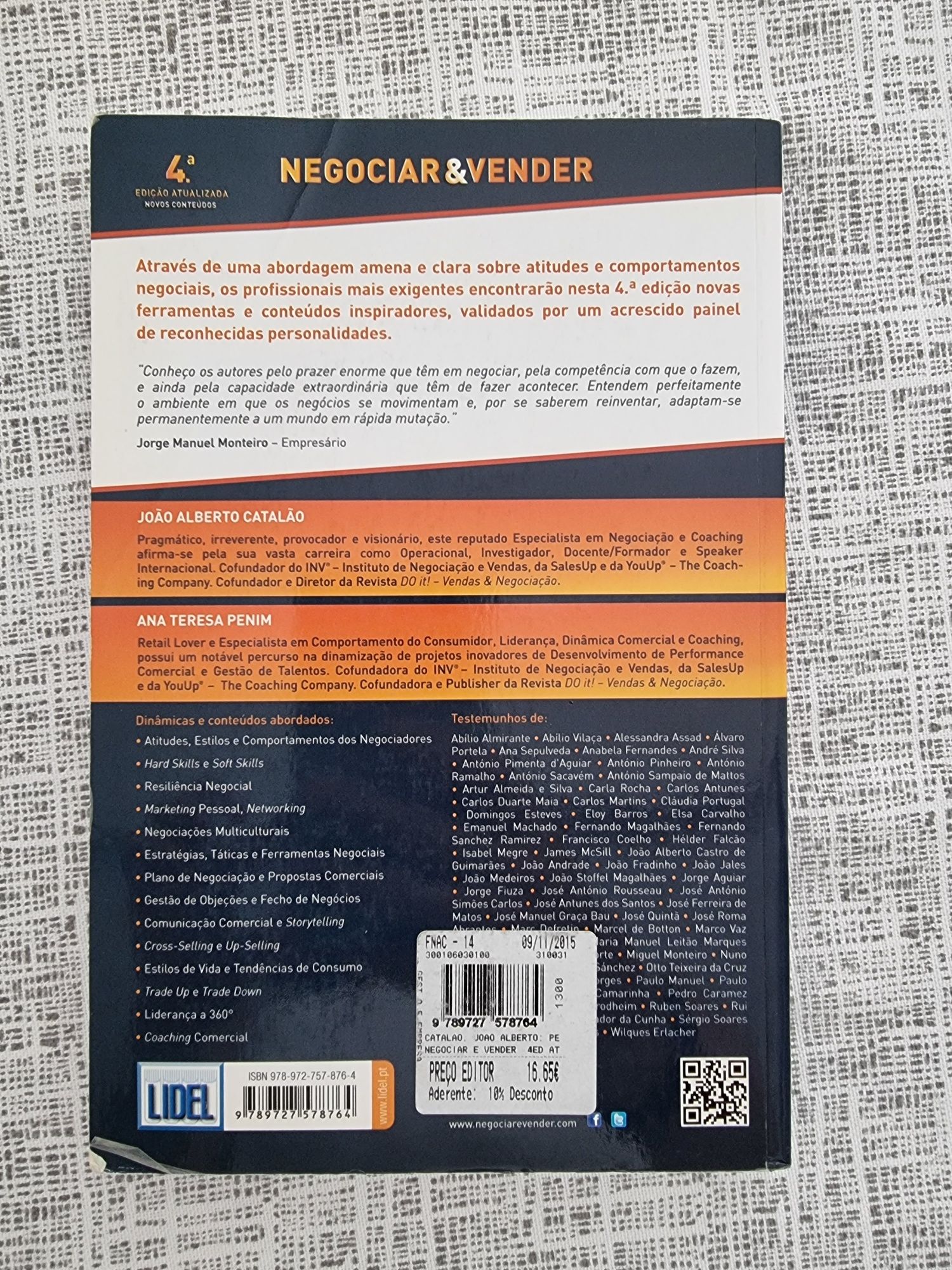 Livro "Negociar & Vender"