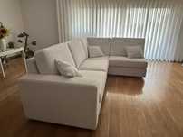 Sofá com chaise longue feito por medida