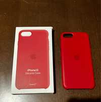 Silikonowe etui Apple iPhone SE 2022/2020, 8/7 - czerwone